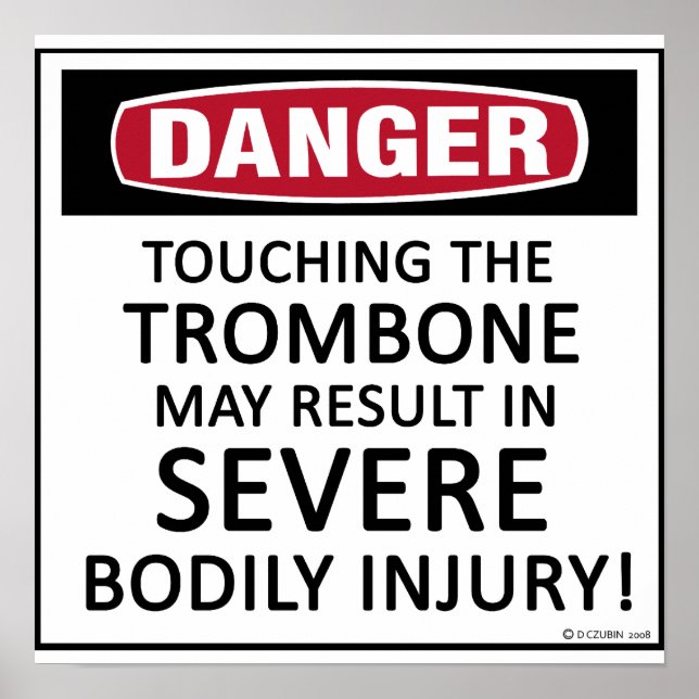 Danger Trombone Poster (Front)