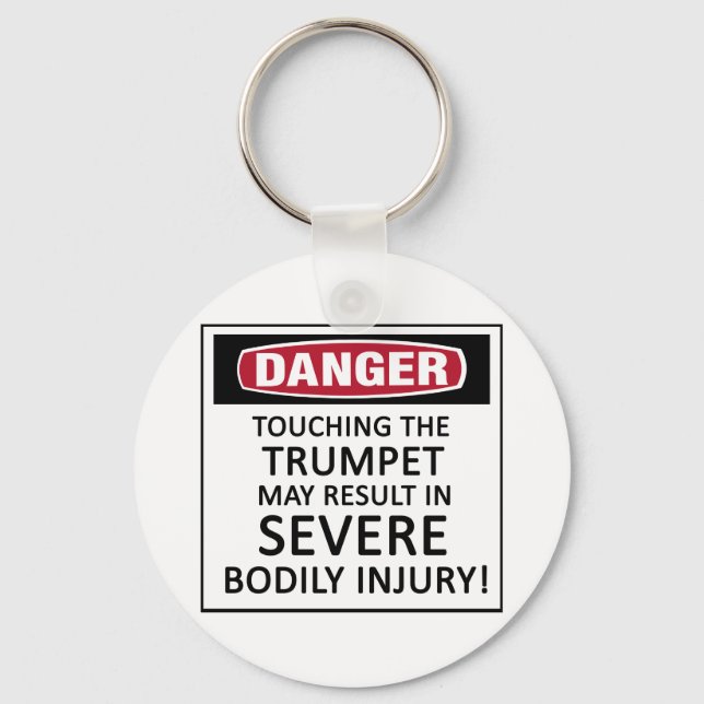 Danger Trumpet Key Ring (Front)