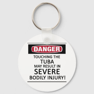 Danger Tuba Key Ring