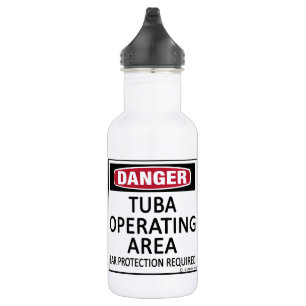 Danger, Tuba Operating Area 532 Ml Water Bottle