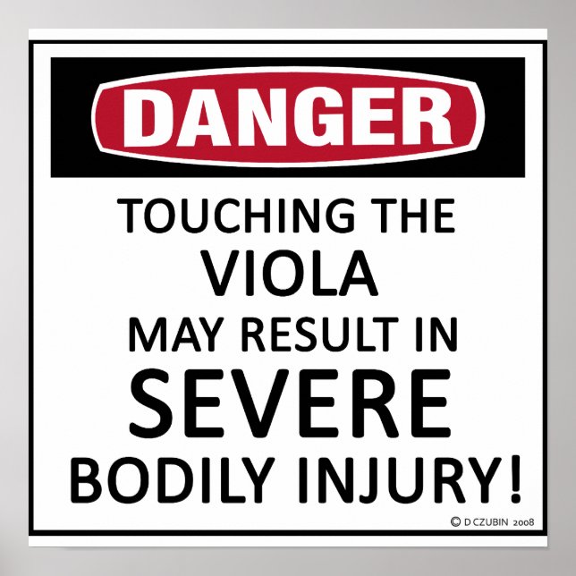 Danger Viola Poster (Front)