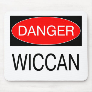 Danger - Wiccan Funny Witch T-Shirt Hat Mug Apron Mouse Mat