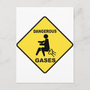 Dangerous Gases Postcard