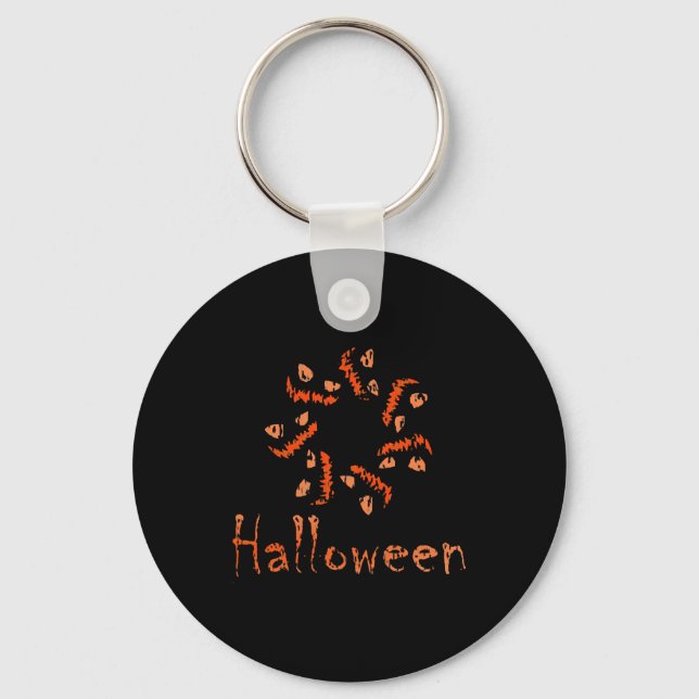 dangerous halloween, happy halloween key ring (Front)