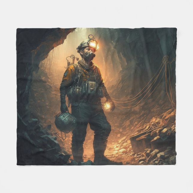 Dangerous Mines Fleece Blanket (Front (Horizontal))
