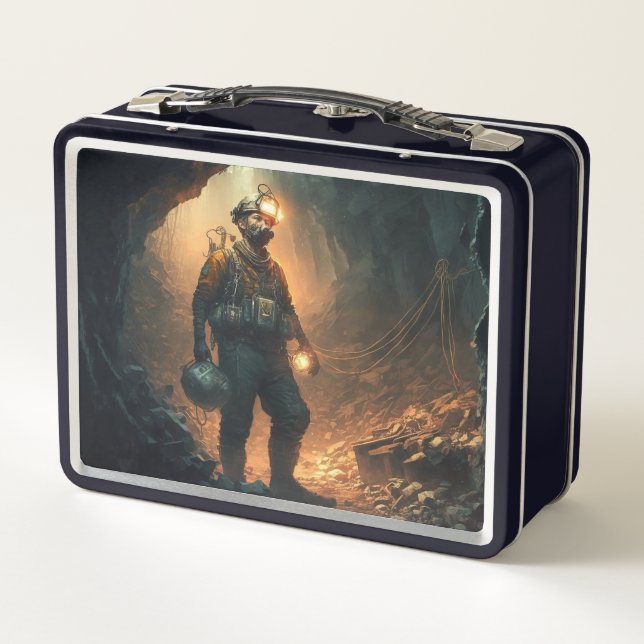 Dangerous Mines Metal Lunch Box (Back)