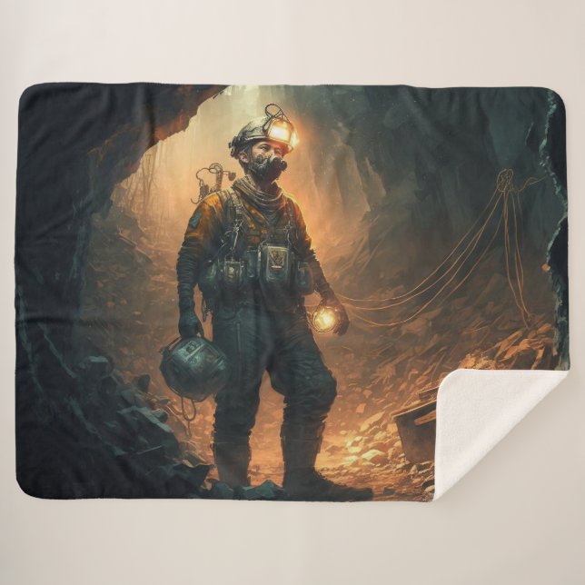 Dangerous Mines Sherpa Blanket (Front (Horizontal))