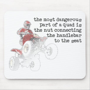 Dangerous Nut Quad ATV Off-Road Mousepad Mouse Pad