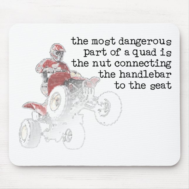 Dangerous Nut Quad ATV Off-Road Mousepad Mouse Pad (Front)