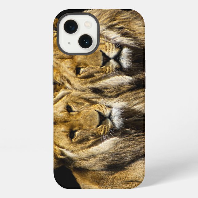 Dangerous Predator Lions iPhone Case (Back)