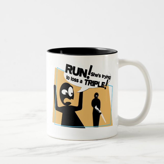 "Dangerous Rifle Toss" Coffee Mug (Right)