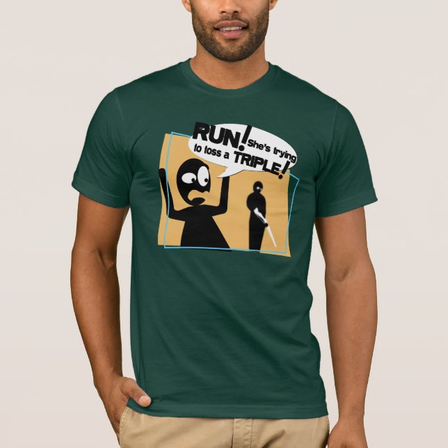 "Dangerous Rifle Toss" Men's Tee (Front)
