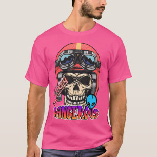 Dangerous Skull Rider Graphic T-Shirt