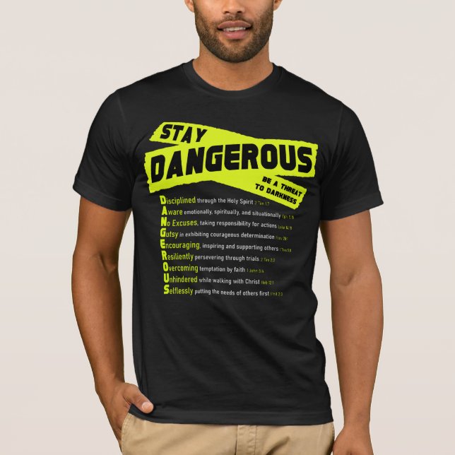 Dangerous - Soft Extra-Slim-Fit -Order Size larger T-Shirt (Front)