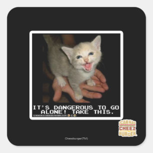 Dangerous Square Sticker