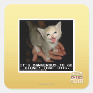 Dangerous Square Sticker