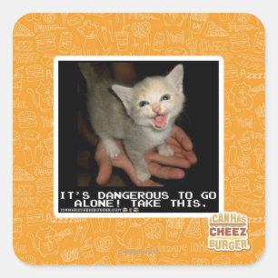 Dangerous Square Sticker
