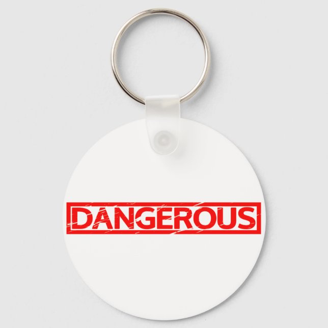 Dangerous Stamp Key Ring (Front)