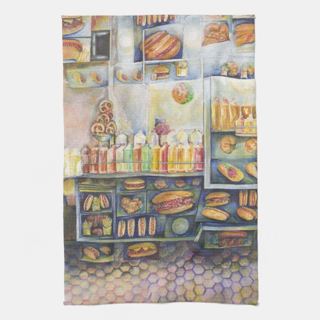 Dangerously Close To Fun Tea Towel (Vertical)