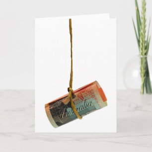 Dangling Australian Dollar Card