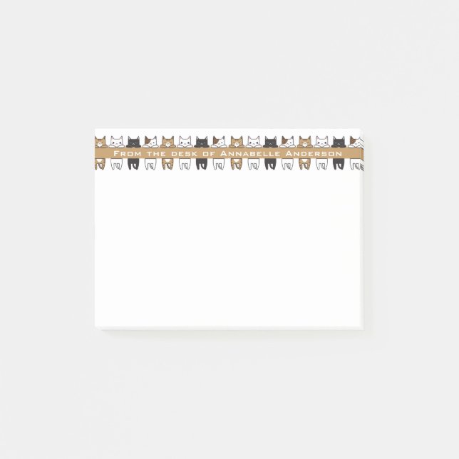 Dangling Cats Post-it Notes (Front)