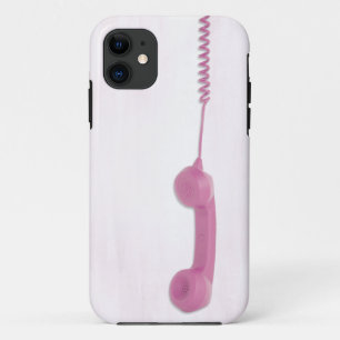 Dangling Pink Telephone Receiver iPhone 11 Case