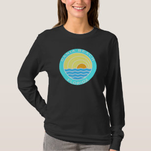 Dania Beach Florida Retro Sunset T-Shirt