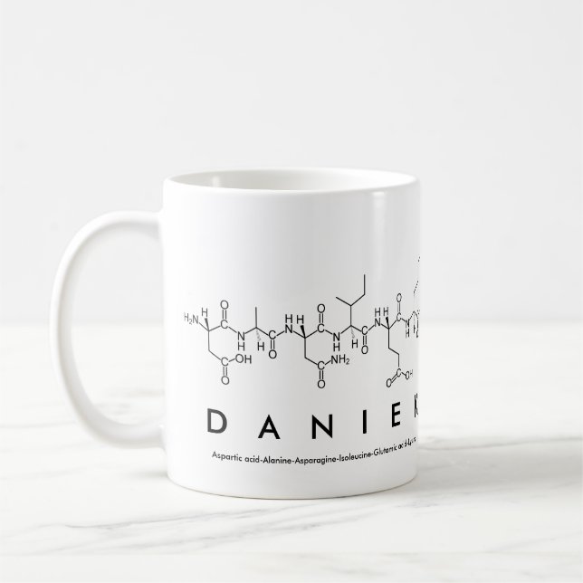 Daniek peptide name mug (Left)