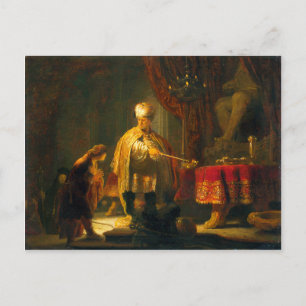 Daniel and Cyrus before the Idol Bel by Rembrandt Postcard
