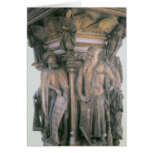 Daniel and Isaiah in Dispute, hexagonal pedestal