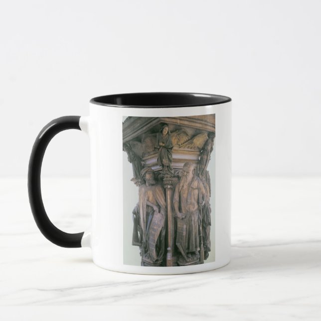 Daniel and Isaiah in Dispute, hexagonal pedestal Mug (Left)