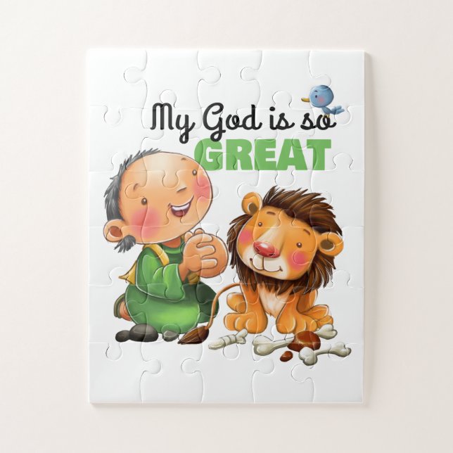 Daniel and the lions kids puzzle (Vertical)