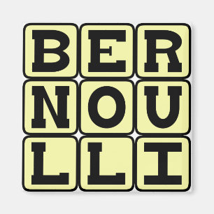 Daniel Bernoulli, of the Bernoulli Principle Magnet