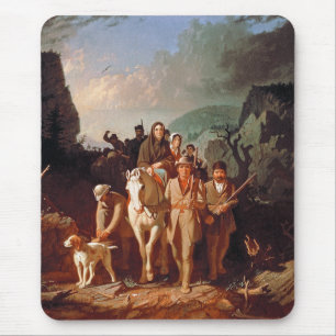 Daniel Boone escorting settlers  Mouse Mat