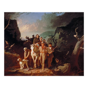 Daniel Boone escorting settlers  Poster