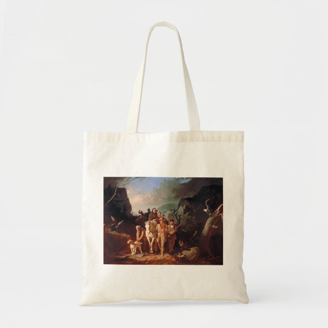 Daniel Boone escorting settlers  Tote Bag (Front)