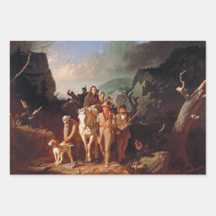Daniel Boone escorting settlers  Wrapping Paper Sheet