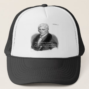Daniel Boone Humour Quote Gifts Tees Cards Etc Trucker Hat