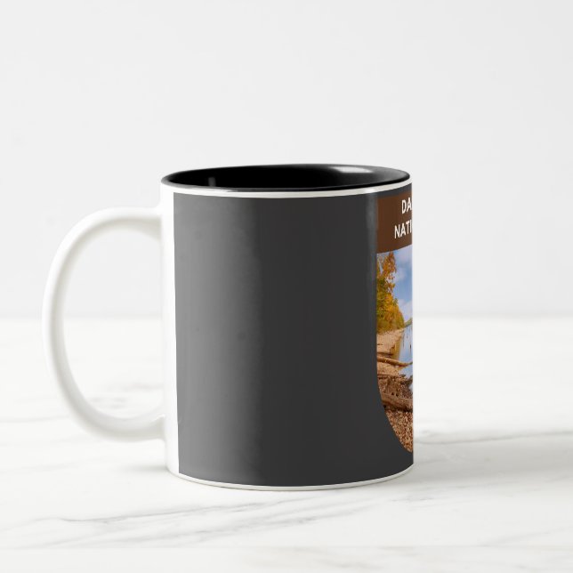 Daniel Boone National Forest - Laurel Lake  Two-Tone Coffee Mug (Left)