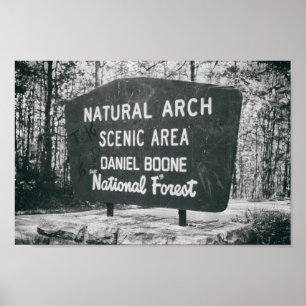 Daniel Boone National Forest Mid-century Sign