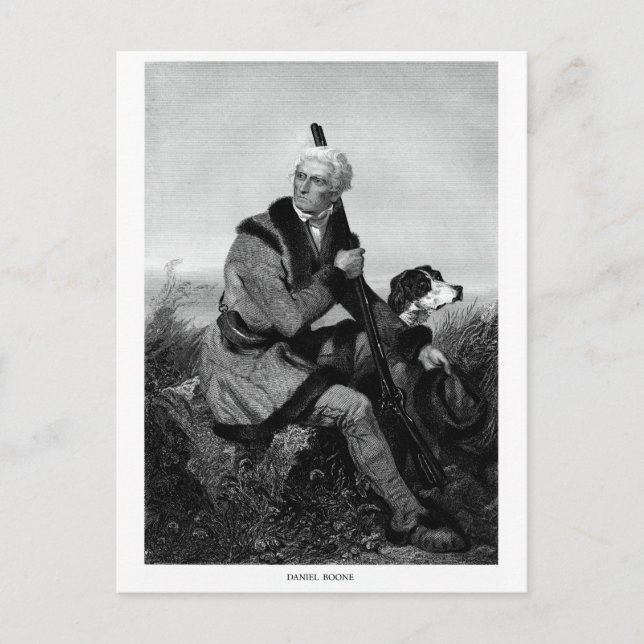 Daniel Boone Postcard (Front)