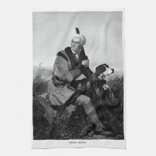 Daniel Boone Tea Towel (Vertical)