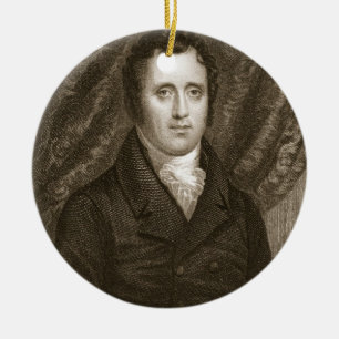 Daniel D. Tompkins (1774-1825) engraved by Thomas Ceramic Tree Decoration