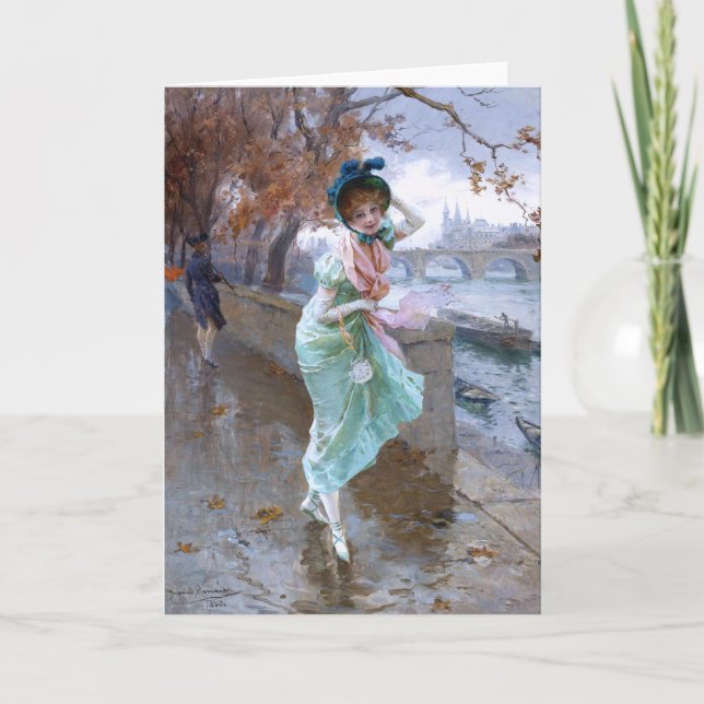 Daniel Hernández Morillo: Parisian Girl Card (Front)