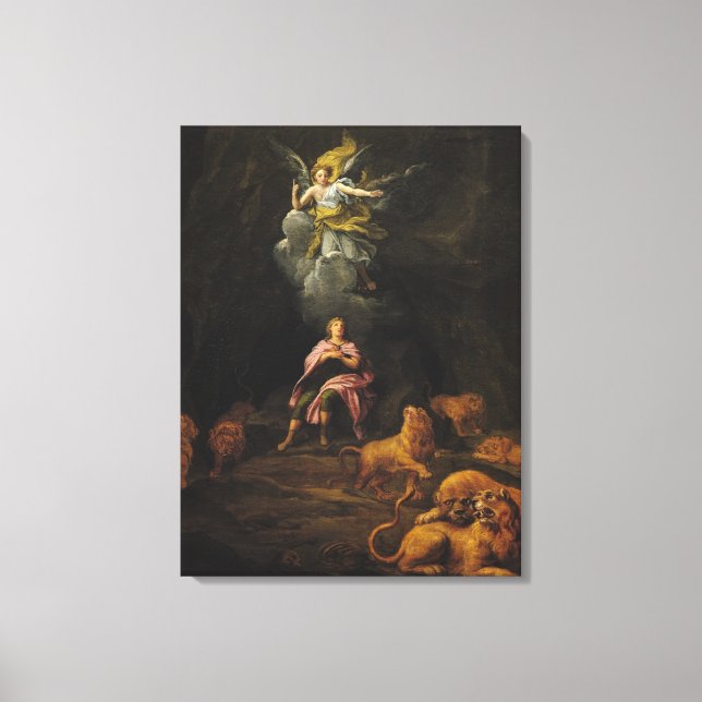 Daniel in the Den of Lions Canvas Print (Front)