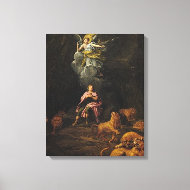 Daniel in the Den of Lions Canvas Print (Front)