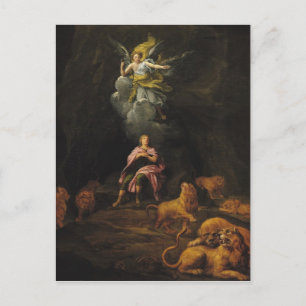 Daniel in the Den of Lions Postcard