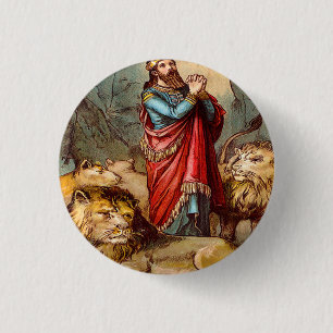 Daniel in the lion`s den button 2