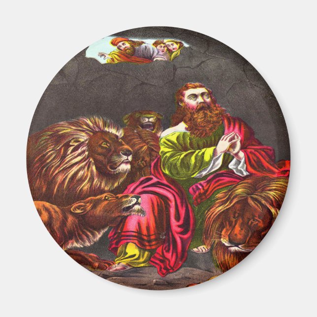 Daniel in the lion`s den Magnet (Front)
