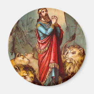 Daniel in the lion`s den Magnet